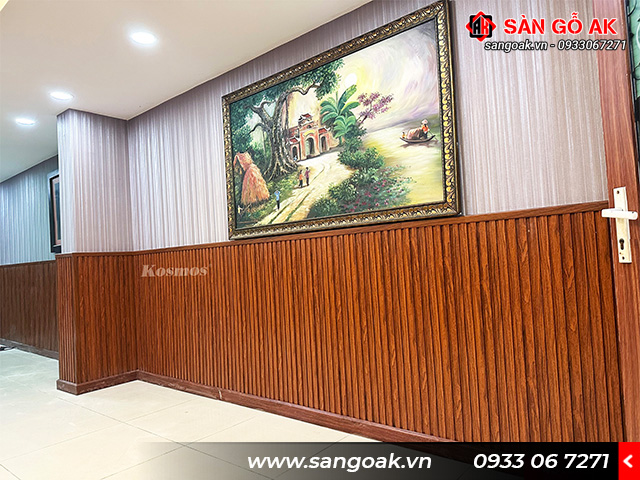 Công trình thực tế ốp lamri với lam sóng Kosmos 4S150X9-009