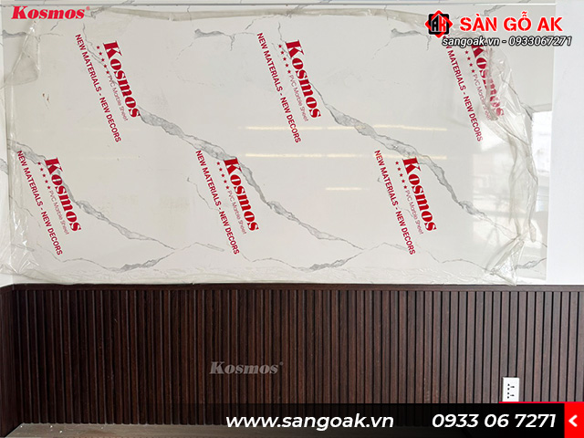 Công trình thực tế ốp lamri với lam sóng Kosmos 4S150X9-010