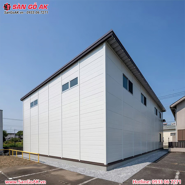 Công trình thực tế khi sử dụng tấm Panel 4 rãnh PN4R-01 ngoài trời