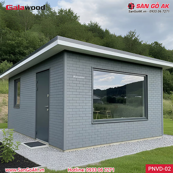 Công trình thực tế khi sử dụng tấm Panel vân gạch PNVD-02 ngoài trời