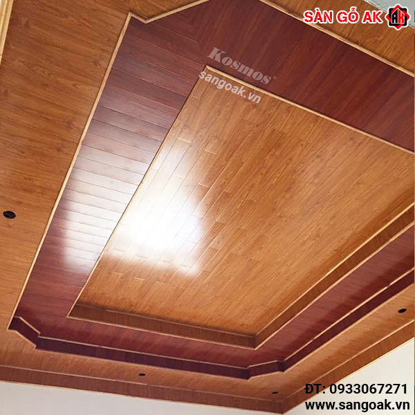 5. Công trình ốp trần phòng khách với sàn gỗ Galamax BG221 và BG227