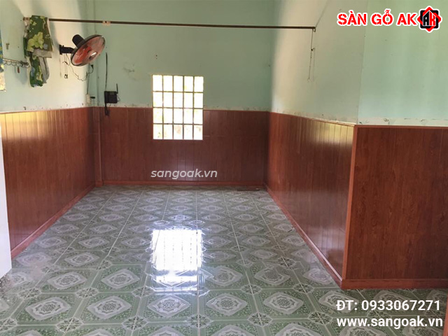 4. Công trình ốp tường với sàn gỗ Galamax BG227