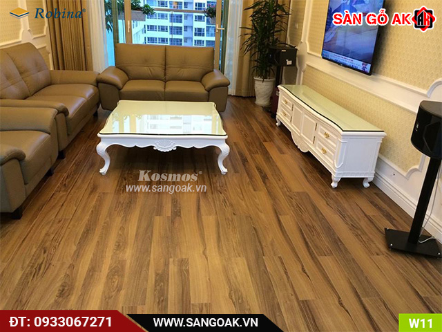 Công trình thực tế sàn gỗ Robina dày 12mm W11