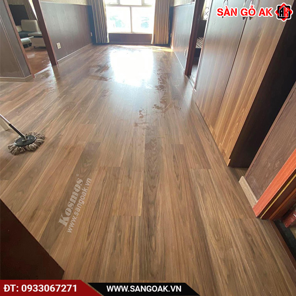 Công trình thực tế sàn gỗ Robina dày 8mm W18