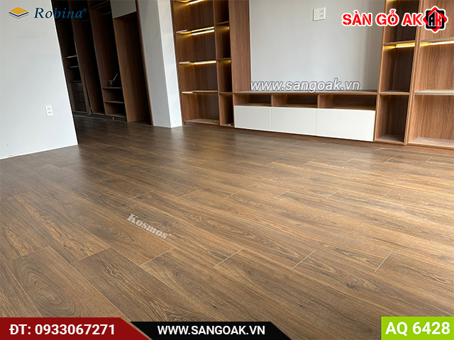 Thi công lắp đặt sàn gỗ Robina Aqua AQ6428 tại TPHCM