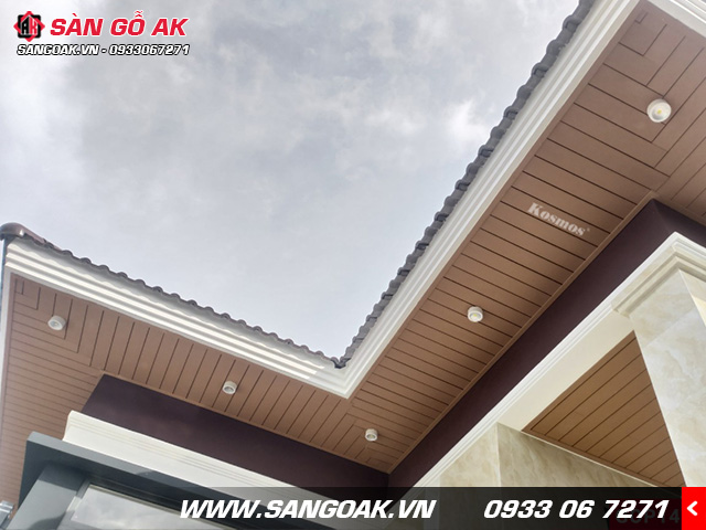 Công trình thực tế tấm ốp gỗ nhựa Galawood đẹp như gỗ, độ bền cao