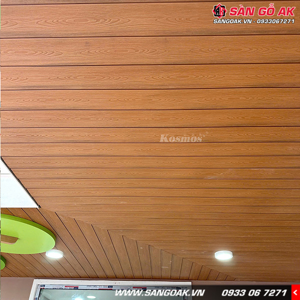 Tấm ốp gỗ nhựa được làm từ nhựa PVC cao cấp và lớp phủ ASA nên có độ bền cao