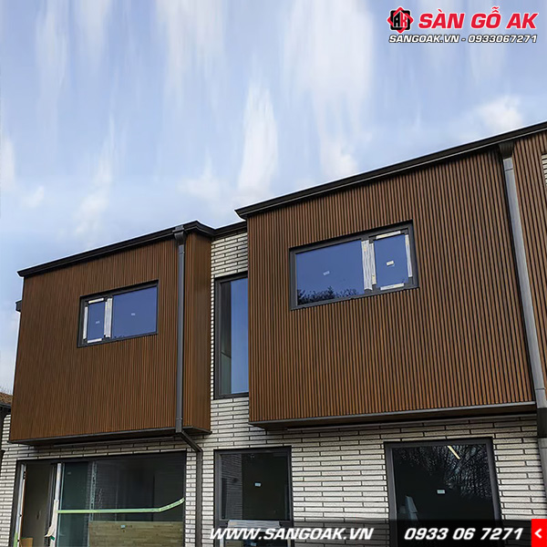 Gỗ nhựa dùng trang trí ngoại thất ngoài trời không chỉ đẹp mà còn bền bỉ với thời gian