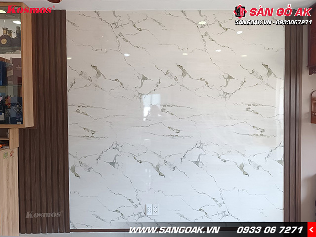 Tấm ốp PVC vân đá đẹp như đá tự nhiên nhưng tiết kiệm chi phí vật liệu hơn