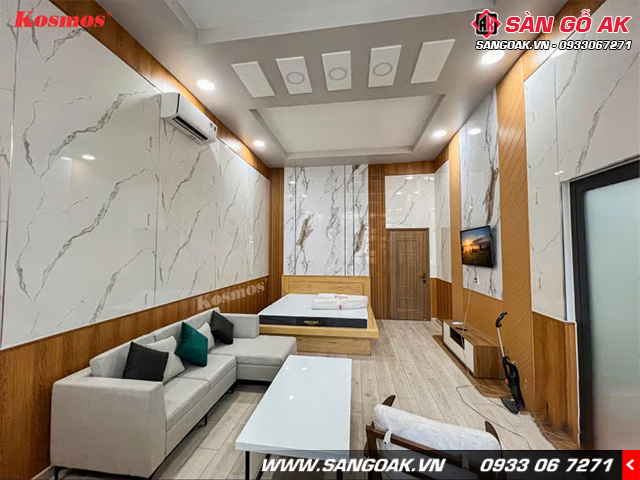 Tấm PVC vân đá là sự lựa chọn lý tưởng cho việc trang trí những không gian nhà ở nhỏ hẹp