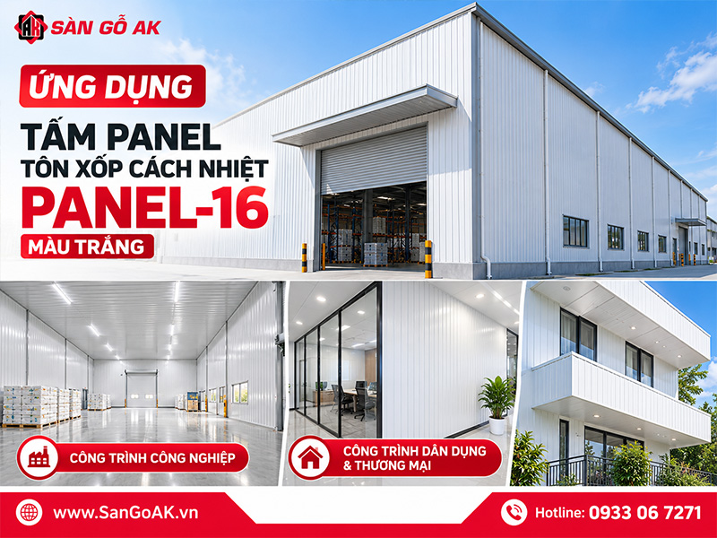 Ứng dụng đa dạng của tấm Panel-16 màu trắng