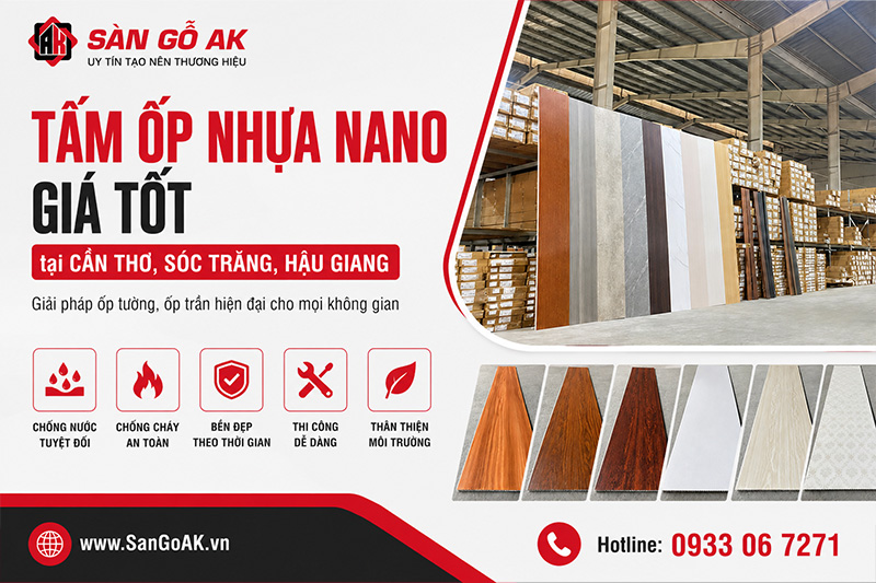 Kho Bán Tấm Ốp Nhựa Nano Giá Tốt Tại Cần Thơ, Sóc Trăng, Hậu Giang