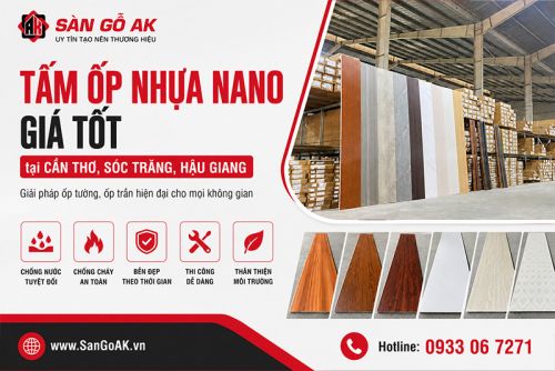 Kho Bán Tấm Ốp Nhựa Nano Giá Tốt Tại Cần Thơ, Sóc Trăng, Hậu Giang