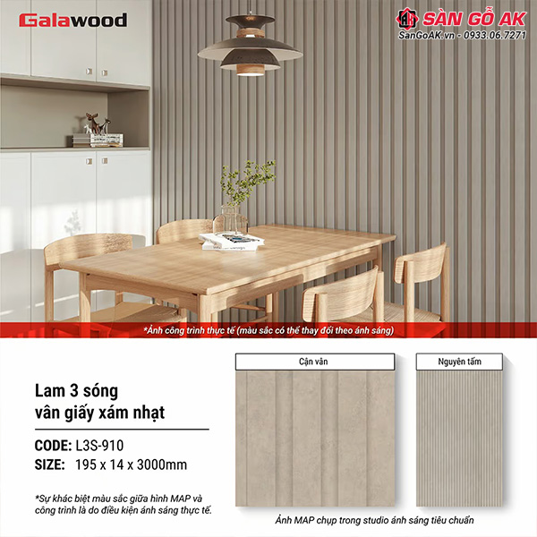 Sử dụng đúng cách sẽ giúp lam sóng Galawood L3S-910 luôn bền đẹp