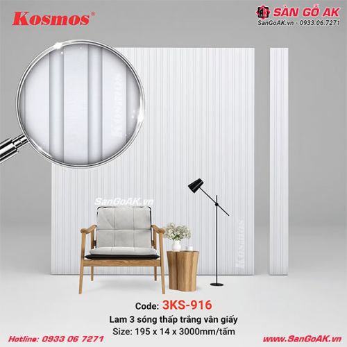 Lam 3 sóng thấp Kosmos 3SK-916 vân giấy trắng
