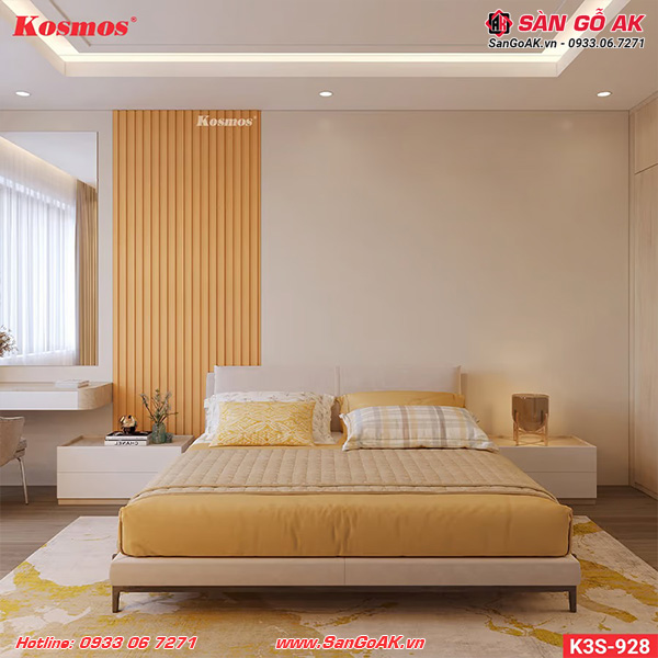 Trang trí phòng ngủ sang trọng, tinh tế với lam sóng 3SK-928