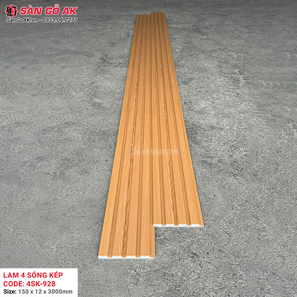 Lam sóng 4SK-928 có khả năng chống nước, chống mối mọt và dễ thi công