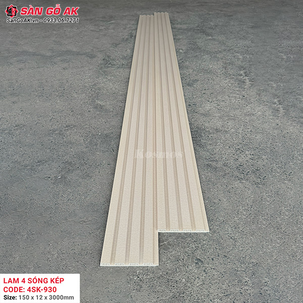 Lam sóng 4SK-930 có khả năng chống nước, chống mối mọt và dễ thi công