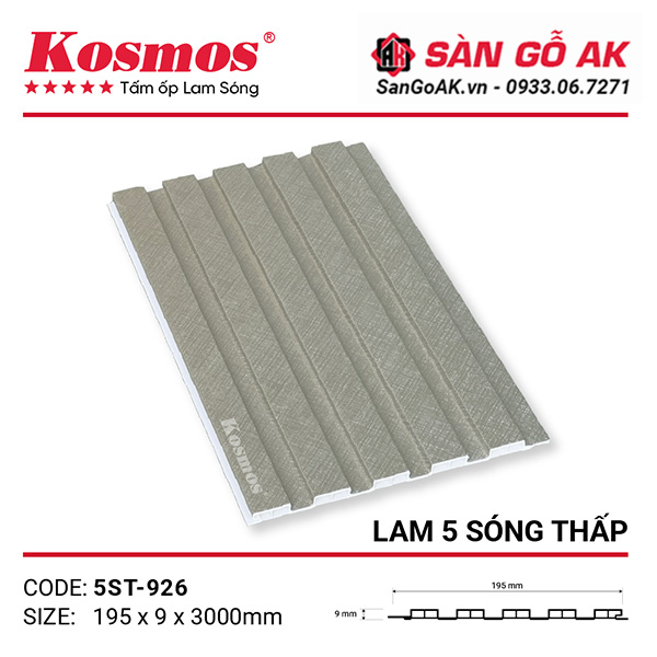 Lam sóng 5ST-926 có khả năng chống nước, chống mối mọt và dễ thi công
