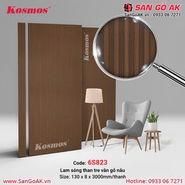 Lam sóng than tre Kosmos 6S823 vân gỗ nâu