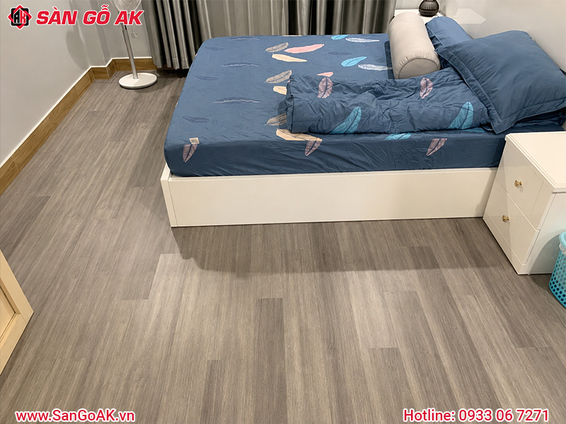 Hoàn Thiện Phòng Ngủ Căn Hộ Cao Cấp Với Sàn Nhựa Dán Keo