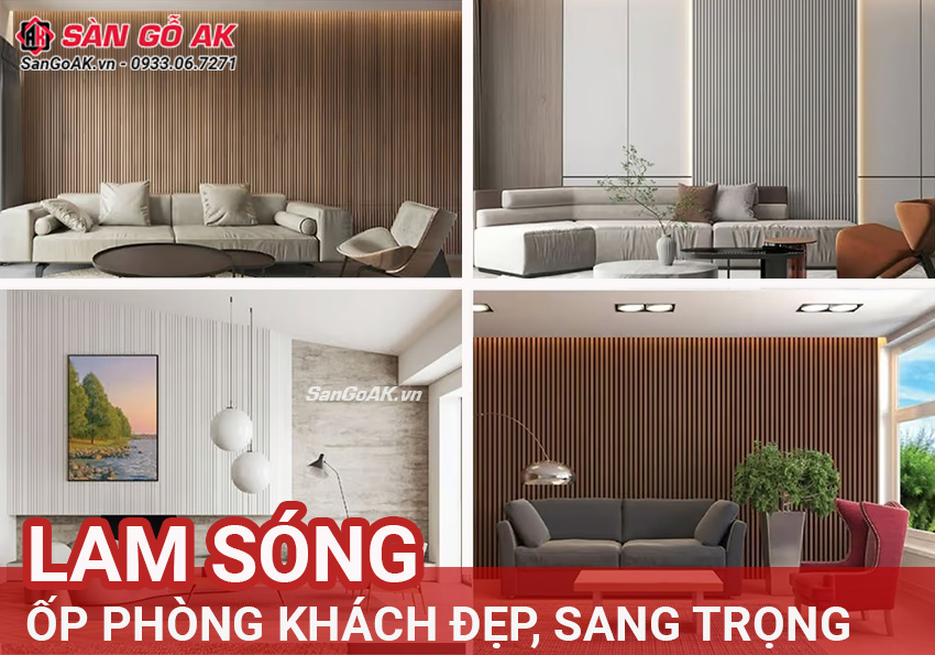 99+ Mẫu Lam Sóng Ốp Phòng Khách Đẹp Cho Chung Cư, Biệt Thự, Nhà Cấp 4