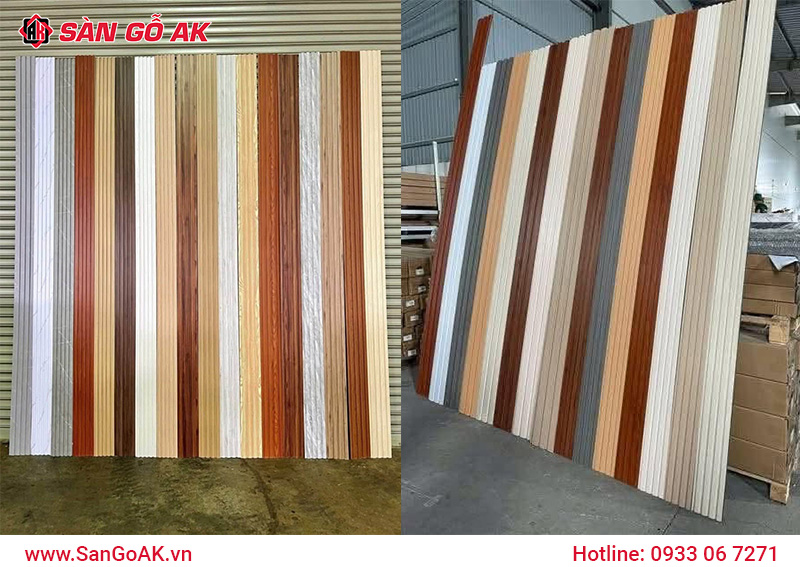 Mẫu tấm ốp lam sóng sẵn kho tại SÀN GỖ AK