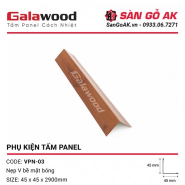 Nẹp V Góc Ngoài Phụ Kiện Tấm Panel VPN-03 Màu Cánh Gián