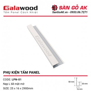 Nẹp L Kết Thúc Tấm Panel Cách Nhiệt LPN-01 Màu Trắng Mờ