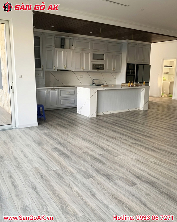 Sàn Gỗ Công Nghiệp Cho Phòng Bếp Phong Cách Tối Giản
