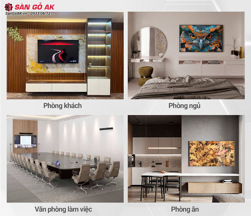 Nhiều phong cách thiết kế ứng dụng cho những không gian khác nhau