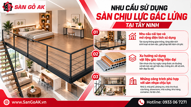 Nhu Cầu Sử Dụng Sàn Chịu Lực Gác Lửng Tại Tây Ninh