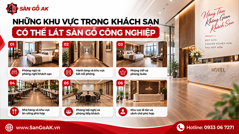 Những Khu Vực Trong Khách Sạn Có Thể Lát Sàn Gỗ Công Nghiệp