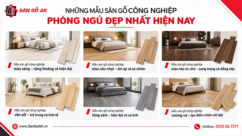 Những Mẫu Sàn Gỗ Công Nghiệp Lát Phòng Ngủ Đẹp Nhất Tại Tây Ninh