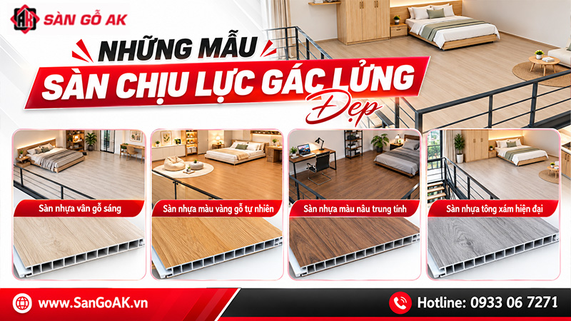 Những Mẫu Sàn Nhựa Chịu Lực Gác Lửng Đẹp 