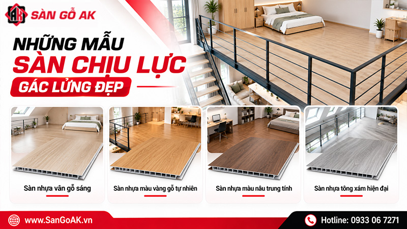 Những Mẫu Sàn Nhựa Chịu Lực Gác Lửng Đẹp