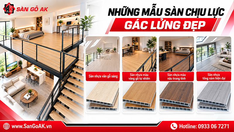 Những Mẫu Sàn Nhựa Chịu Lực Gác Lửng Đẹp