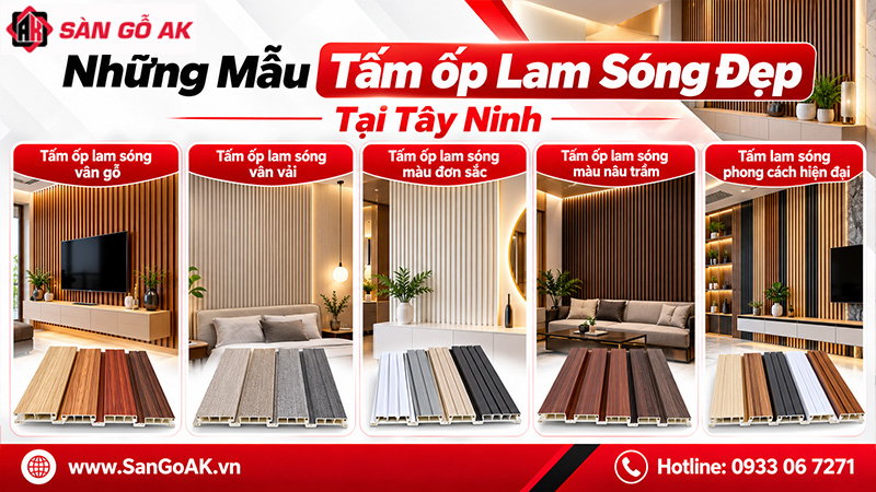 Những Mẫu Tấm Ốp Lam Sóng Đẹp Tại Tây Ninh