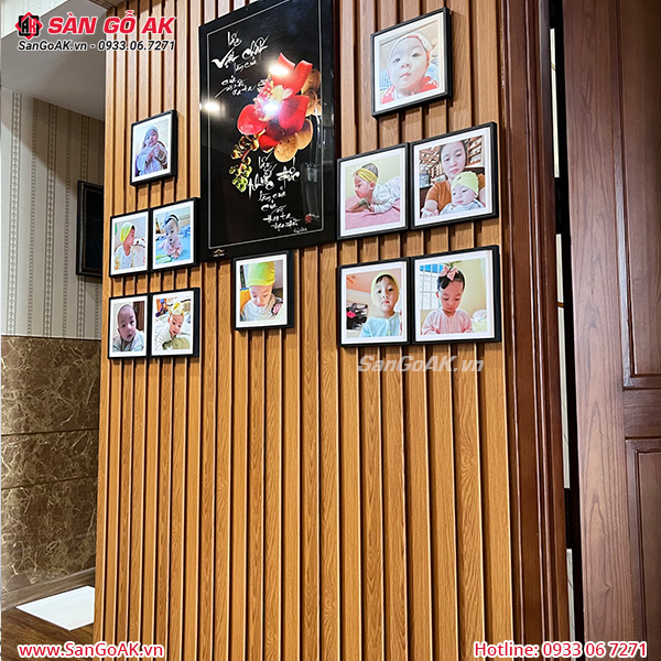 Trang trí tường nhà sang trọng với lam 3 sóng vân gỗ