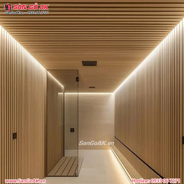 Nên ốp tấm lam sóng lên bề mặt tường bằng phẳng, khô ráo