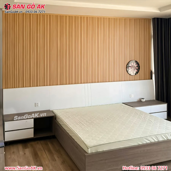 Tấm ốp lam sóng là vật liệu có nhiều ưu điểm trong trang trí nội thất