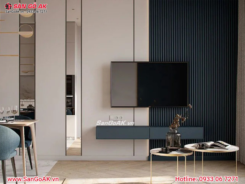 Nên ốp tấm lam sóng lên bề mặt tường bằng phẳng, khô ráo