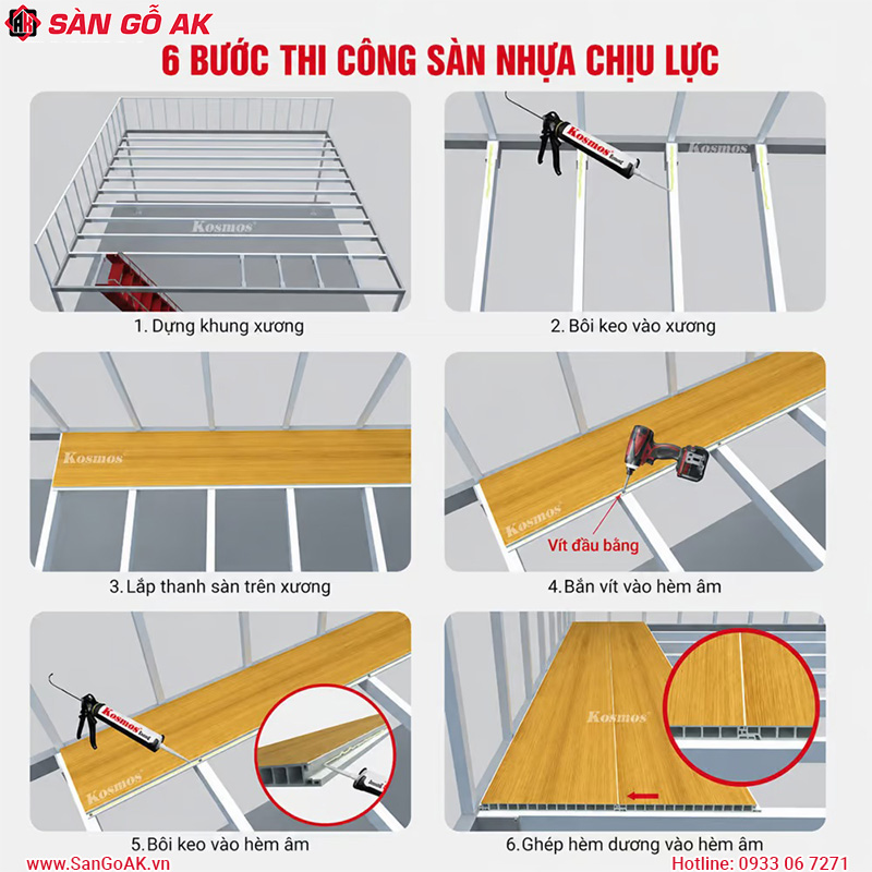Các Bước Thi Công Sàn Chịu Lực Làm Gác Lửng