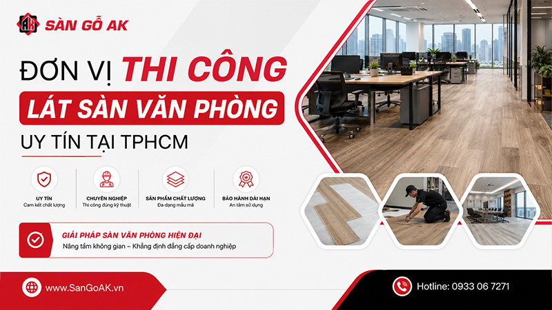 SÀN GỖ AK - đơn vị thi công sàn nhựa hèm khóa uy tín tại TPHCM