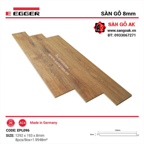 Sàn Gỗ Công Nghiệp Đức Egger 8mm EPL096