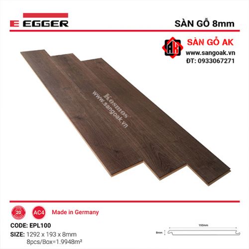 Sàn Gỗ Công Nghiệp Đức Egger 8mm EPL100