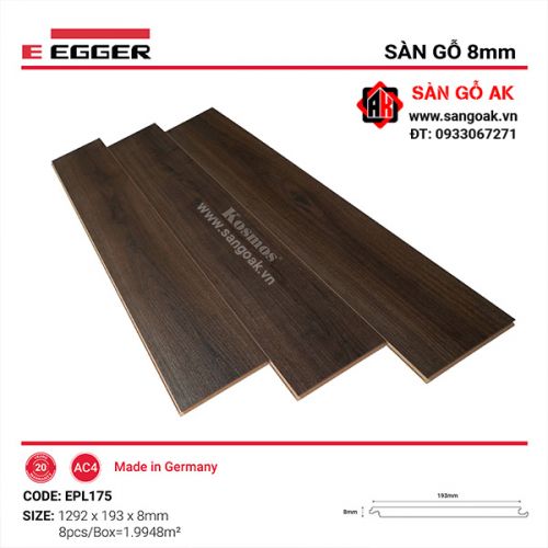 Sàn Gỗ Công Nghiệp Đức Egger 8mm EPL175