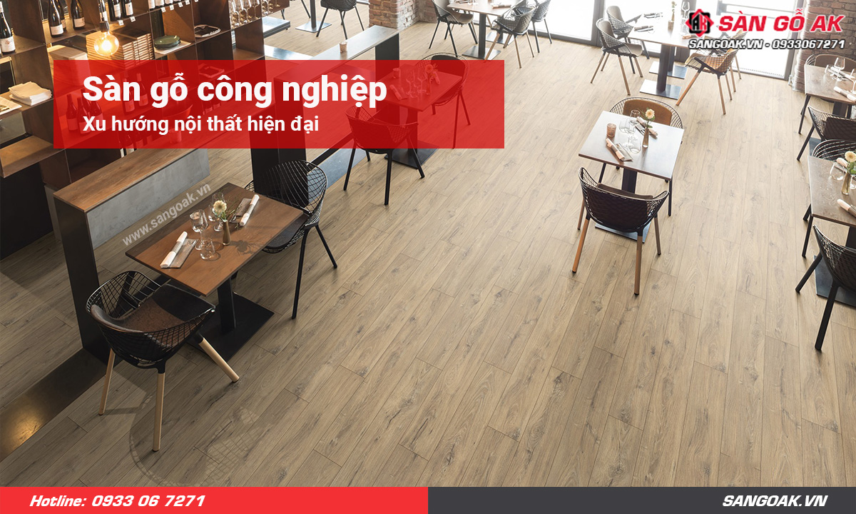 Sàn gỗ công nghiệp - Xu hướng nội thất hiện đại