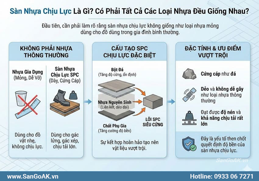 Sàn Nhựa Chịu Lực Là Gì? Có Phải Tất Cả Các Loại Nhựa Đều Giống Nhau?