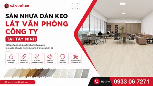 Lột Xác Không Gian Văn Phòng Công Ty Tại Tây Ninh Với Sàn Nhựa Dán Keo